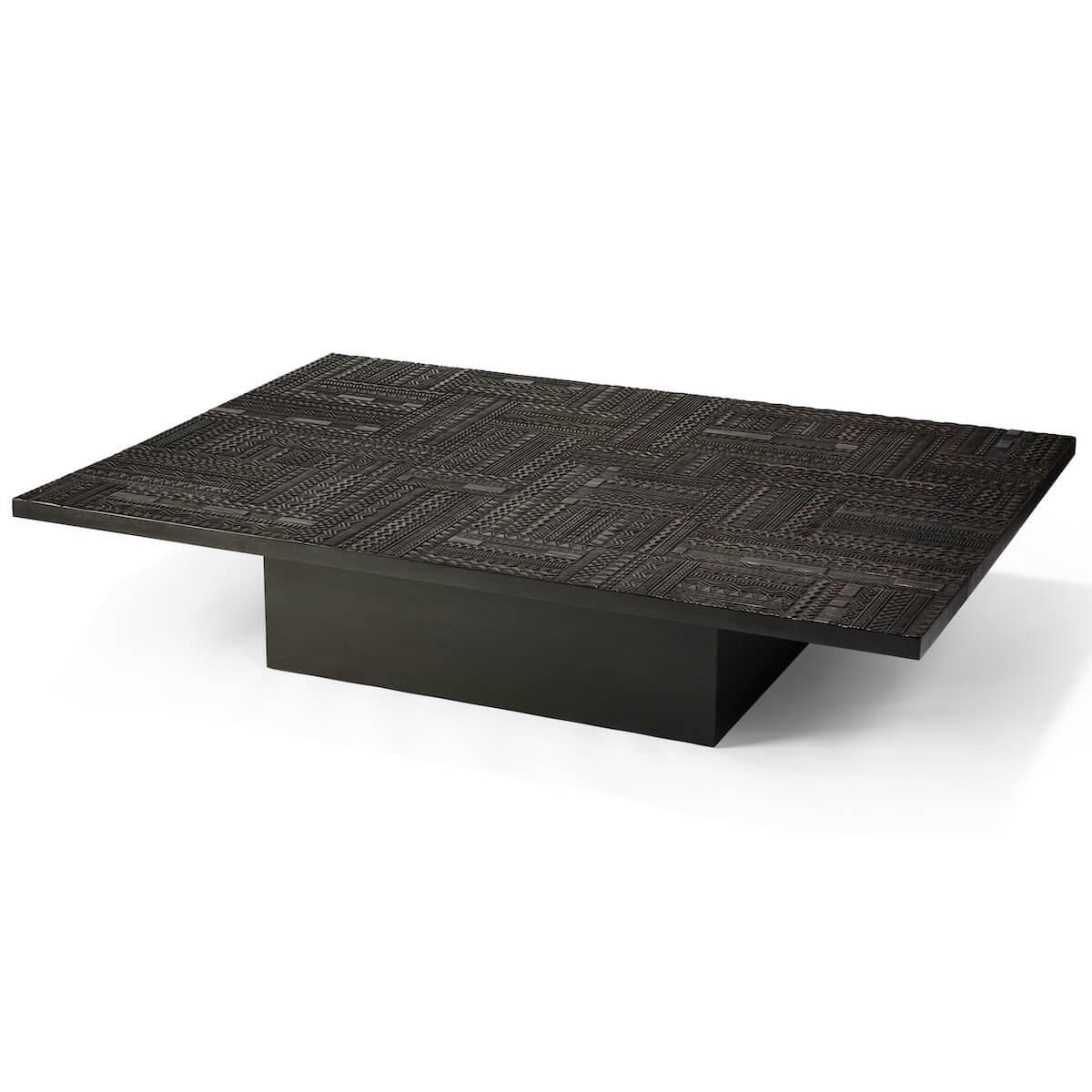 Table basse 120x170cm TABWA BLOK Ethnicraft teck noir