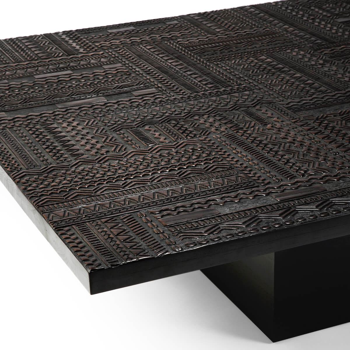 Table basse 120x170cm TABWA BLOK Ethnicraft teck noir