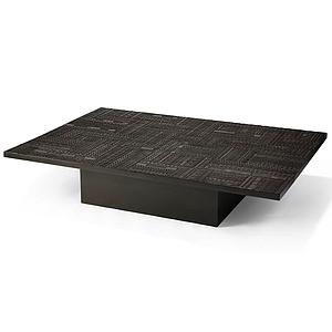 Table basse 120x170cm TABWA BLOK Ethnicraft teck noir