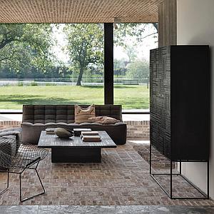 Table basse 120x170cm TABWA BLOK Ethnicraft teck noir