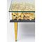 Table basse 120x60cm GOLD FLOWERS Kare Design