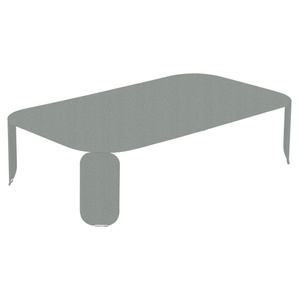 Table basse 120x70cm 29H BEBOP Fermob gris lapilli 