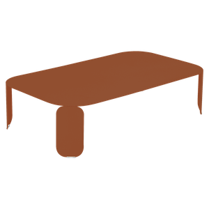 Table basse 120x70cm 29H BEBOP Fermob orange confite