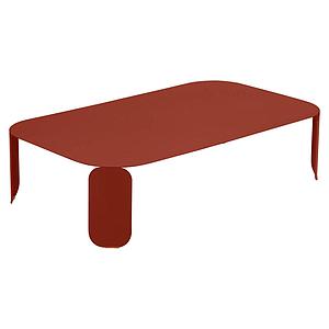 Table basse 120x70cm 29H BEBOP Fermob rouge ocre