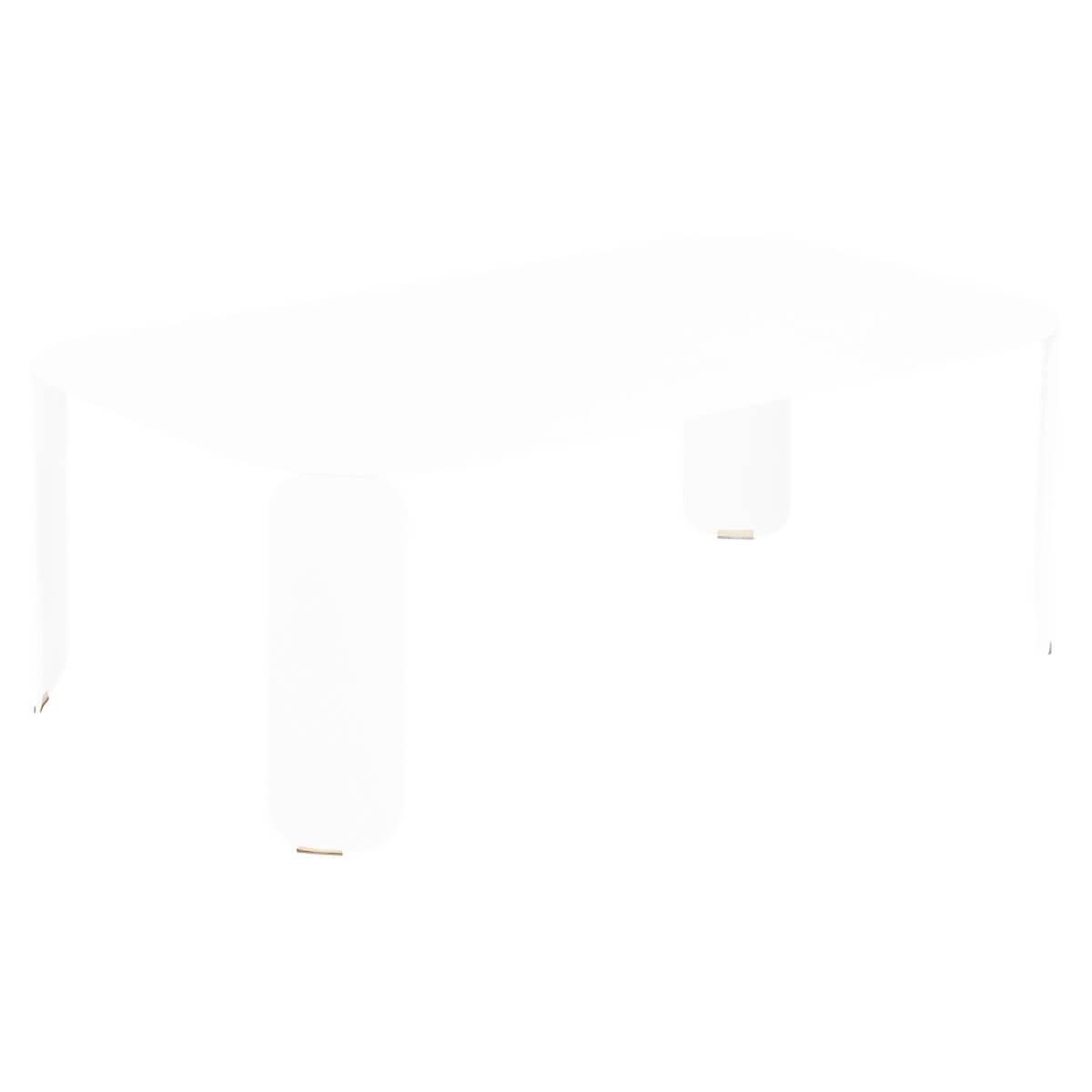 Table basse 120x70cm 42H BEBOP Fermob blanc coton