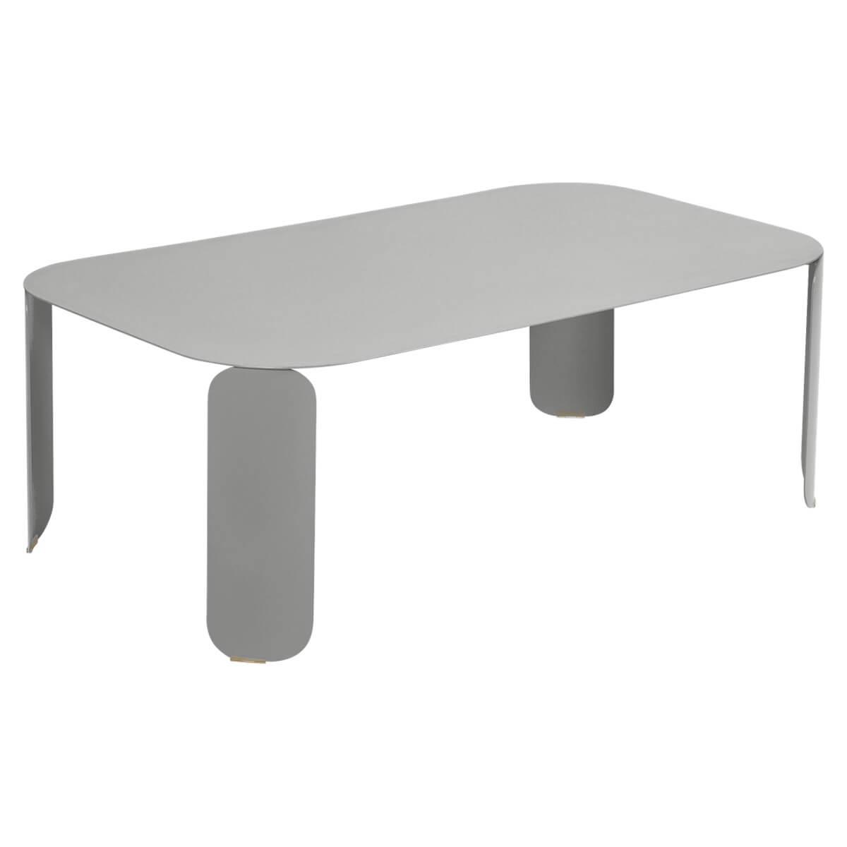 Table basse 120x70cm 42H BEBOP Fermob gris métal