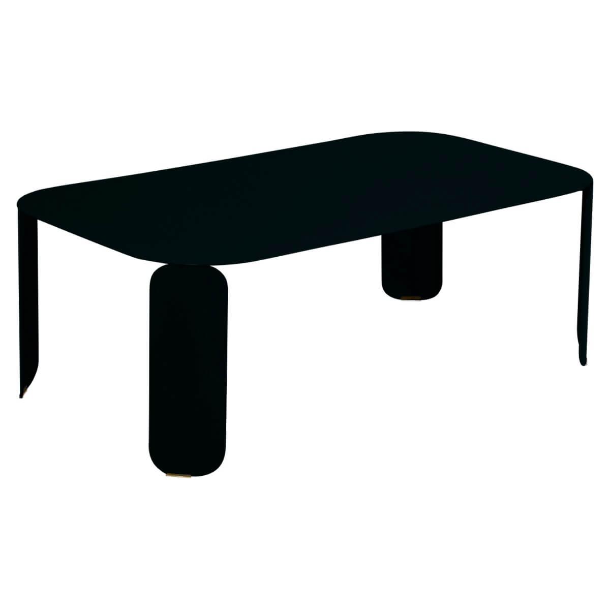 Table basse 120x70cm 42H BEBOP Fermob réglisse