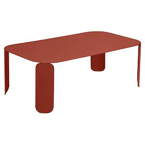 Table basse 120x70cm 42H BEBOP Fermob rouge ocre