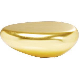 Table basse 122x96cm PEBBLE Kare Design doré