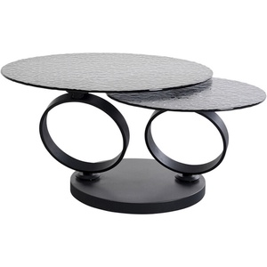 Table basse 133x80cm BEVERLY BUBBLE Kare Design noir