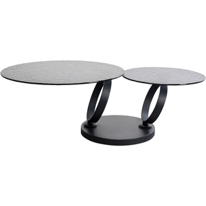 Table basse 133x80cm BEVERLY BUBBLE Kare Design noir
