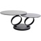 Table basse 133x80cm BEVERLY BUBBLE Kare Design noir