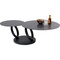Table basse 133x80cm BEVERLY Kare Design noir