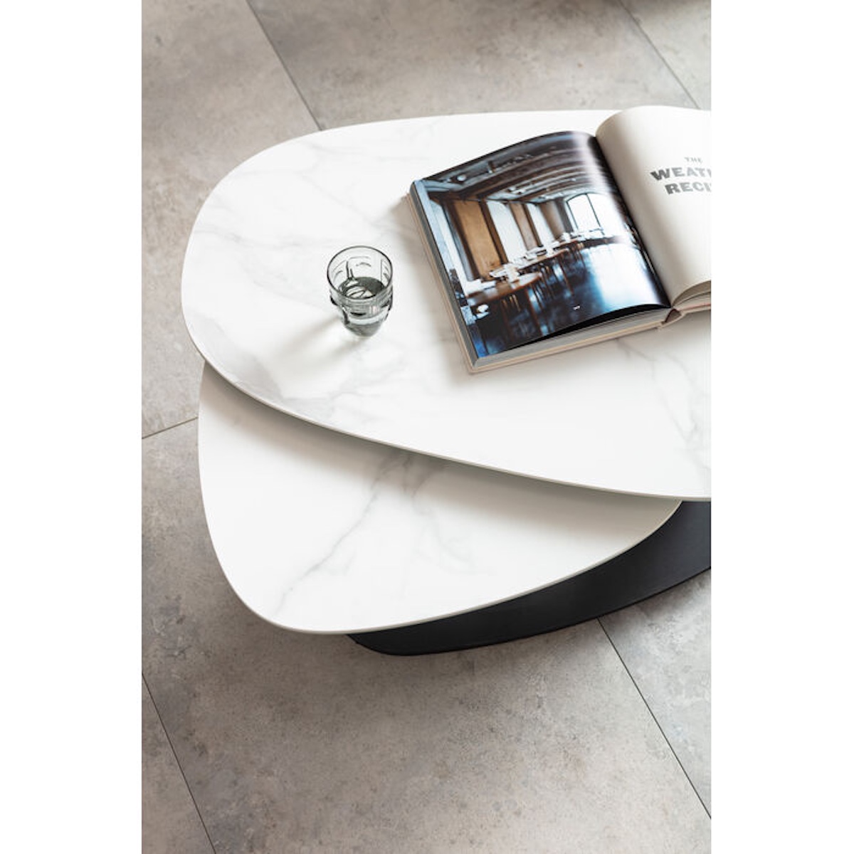 Table basse 150x58cm FRANKLIN Kare Design blanc