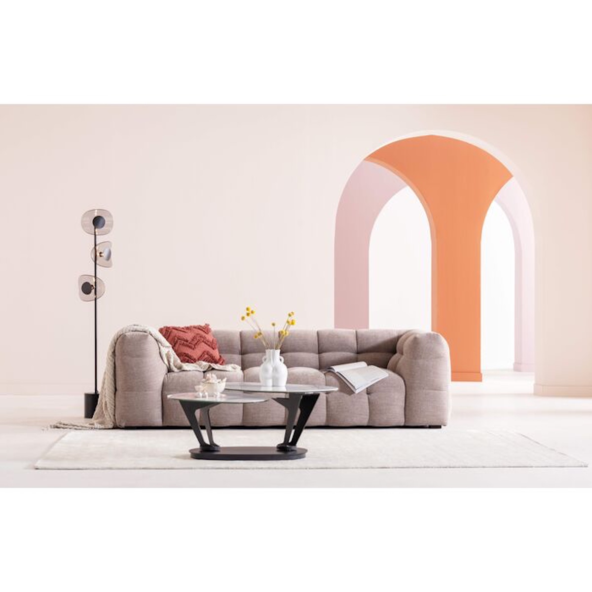 Table basse 150x58cm FRANKLIN Kare Design blanc