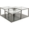 Table basse (4/Set) ORION Kare Design graphite