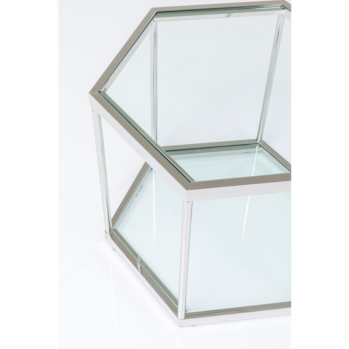 Table basse 45cm COMB KARE DESIGN argenté