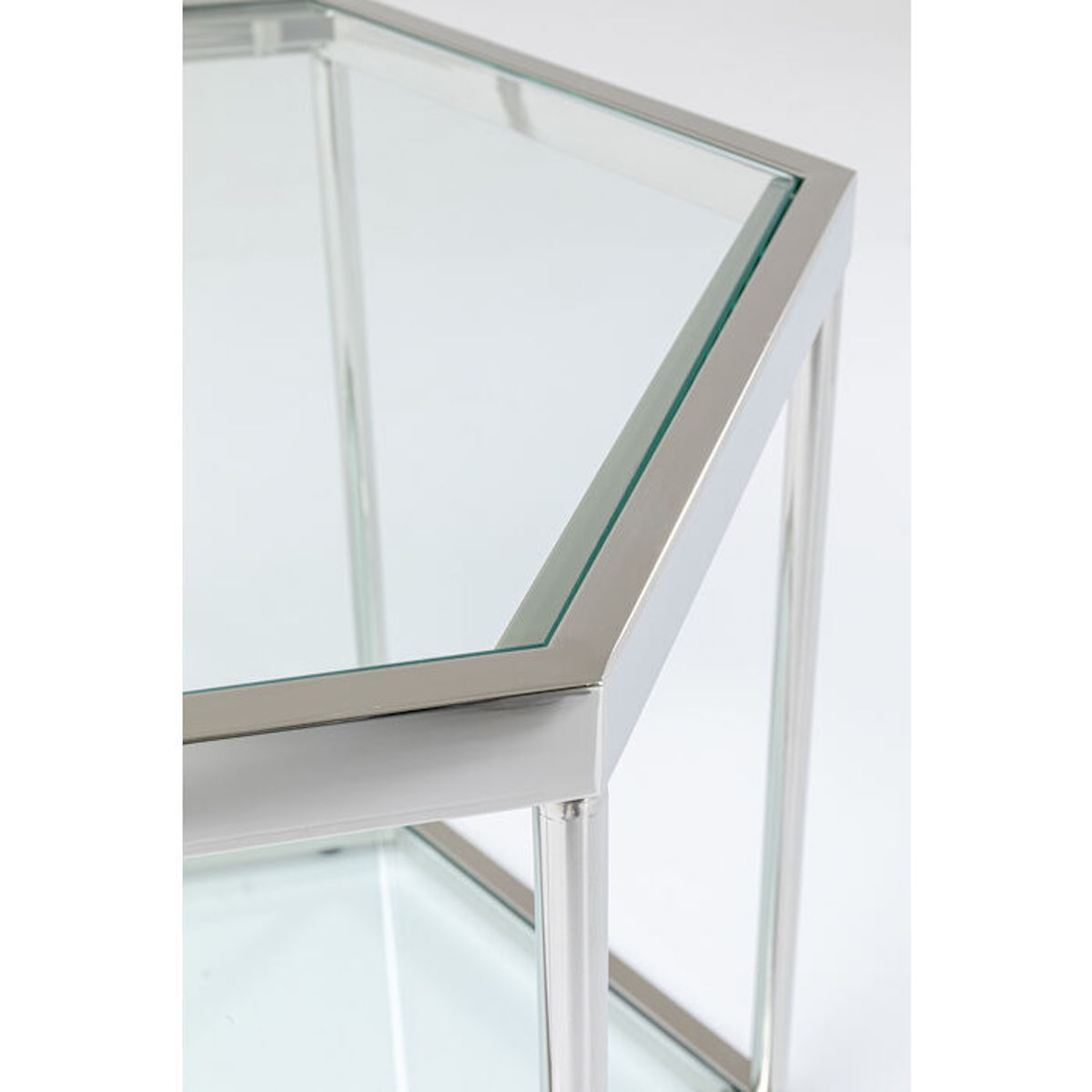 Table basse 45cm COMB KARE DESIGN argenté