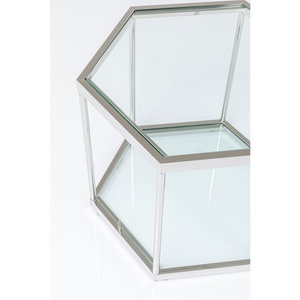 Table basse 45cm COMB KARE DESIGN argenté