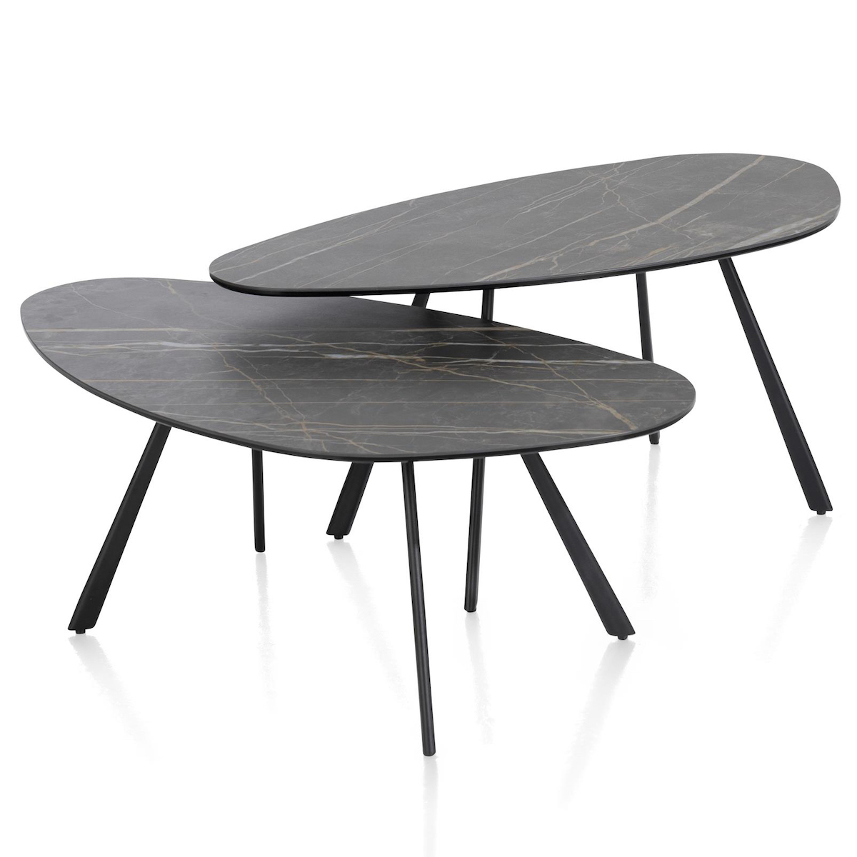 Table basse 49x94cm H42cm MONTELLO Xooon Noire