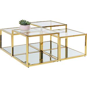 Table basse 4pcs ORION Kare Design doré
