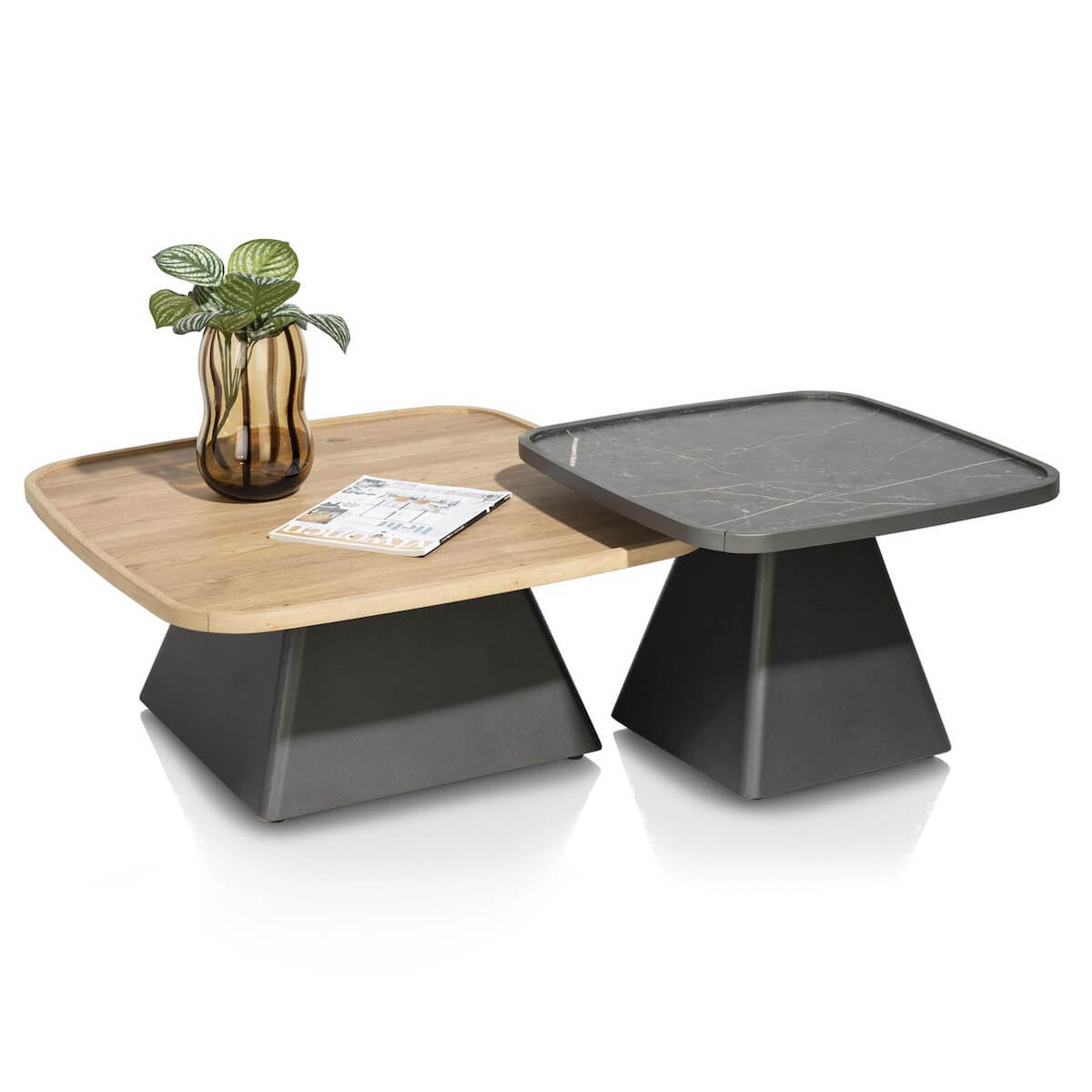 Table basse 60x60x42cm OSKAR Henders & Hazel Onyx
