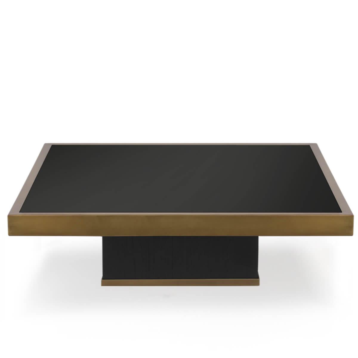 Table basse 61x61cm H23cm TRIFECTA Ethnicraft Charcoal