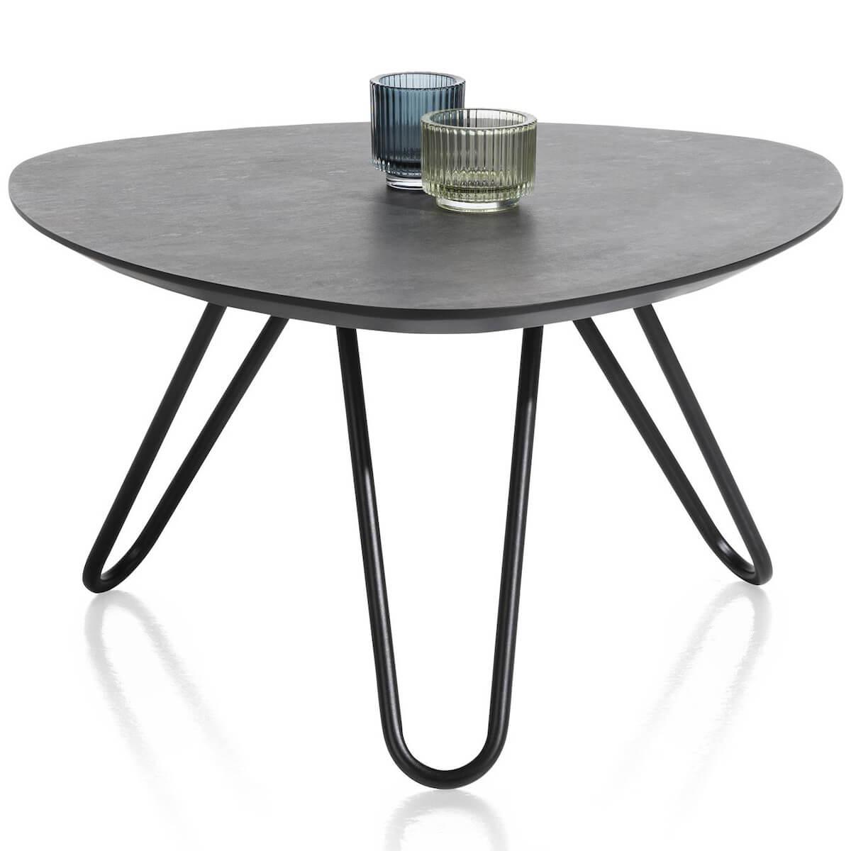 Table basse 68x68cm MASURA Xooon anthracite