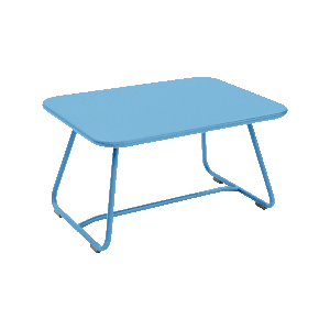 Table basse 76X55,5cm SIXTIES Fermob bleu maya