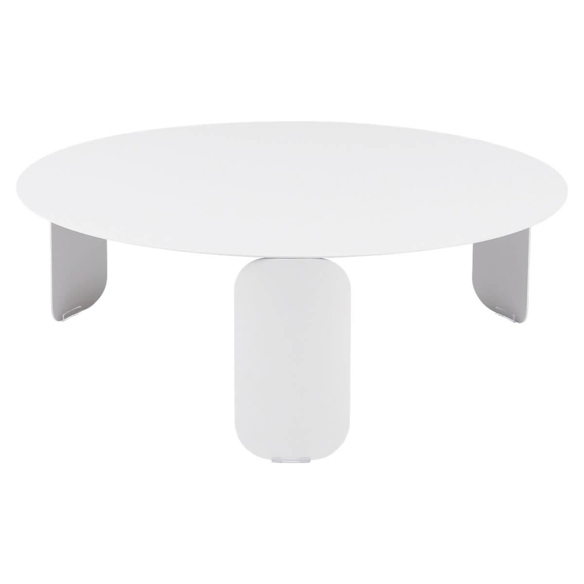 Table basse 80cm BEBOP Fermob blanc coton