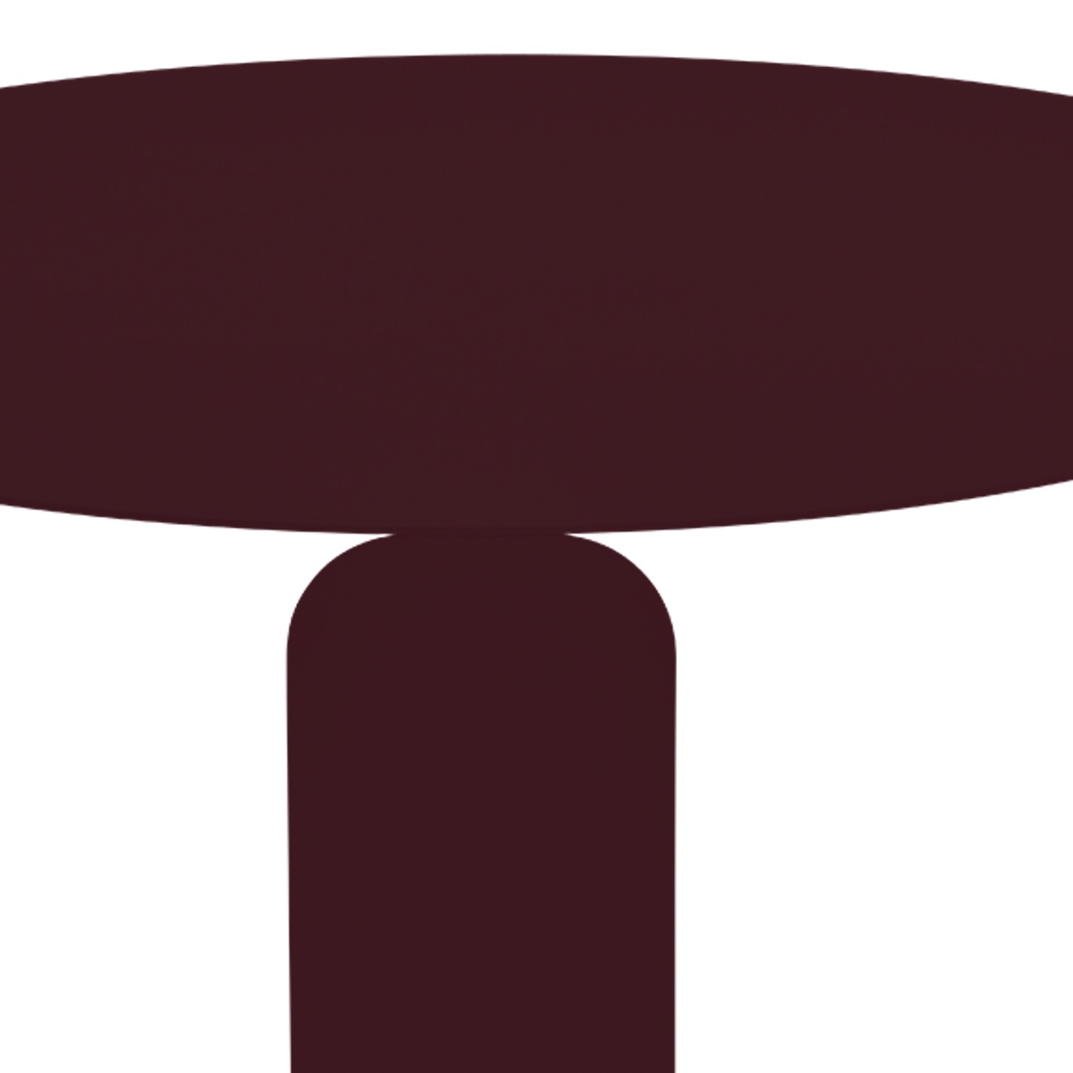 Table basse 80cm BEBOP Fermob cerise noire