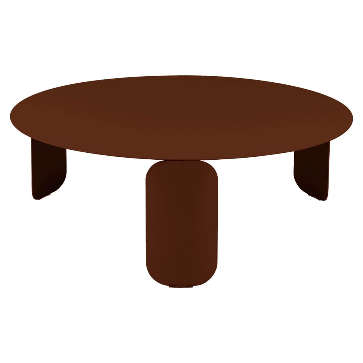 Table basse 80cm BEBOP Fermob rouge ocre