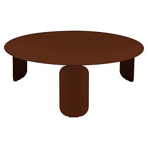 Table basse 80cm BEBOP Fermob rouge ocre