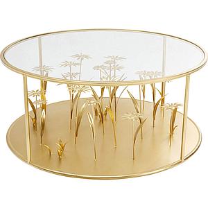 Table basse 80cm FLOWER MEADOW Kared Design doré