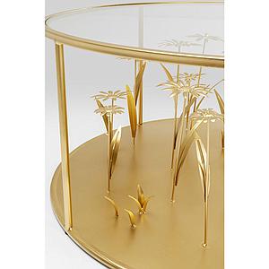 Table basse 80cm FLOWER MEADOW Kared Design doré