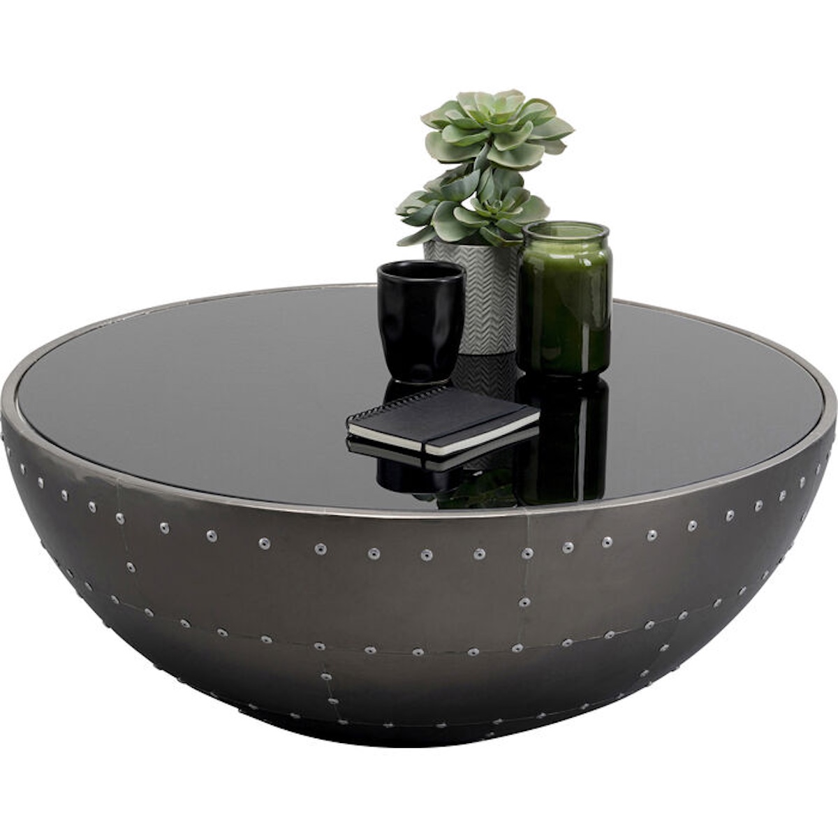 Table basse 83cm LOUNGE Kare Design noir Graphite