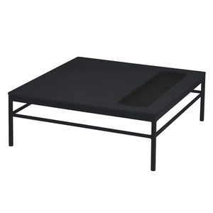 Table basse 85x85cm RIVAGE Vlaemynck basalte avec niche