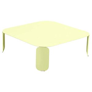 Table basse 90x90cm 29H BEBOP Fermob citron givré