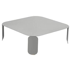 Table basse 90x90cm 29H BEBOP Fermob gris métal