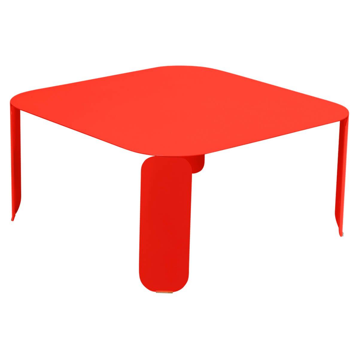 Table basse 90x90cm 42H BEBOP Fermob capucine