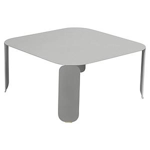 Table basse 90x90cm 42H BEBOP Fermob gris métal