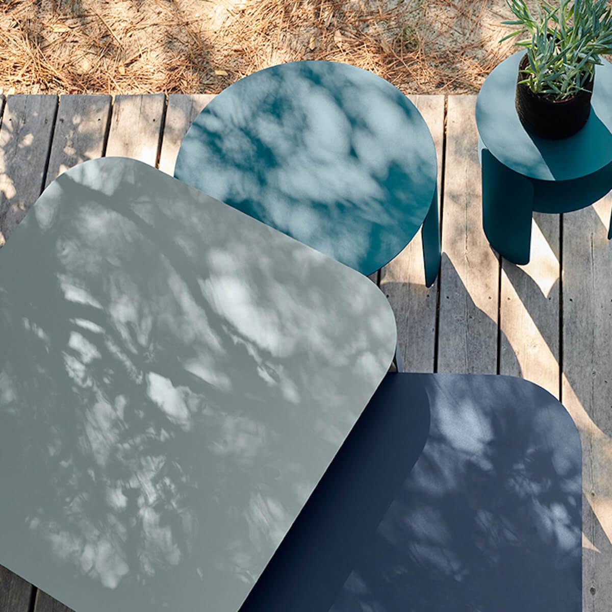 Table basse 90x90cm 42H BEBOP Fermob romarin