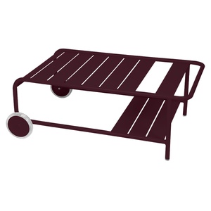 Table basse à roues LUXEMBOURG Fermob cerise noir