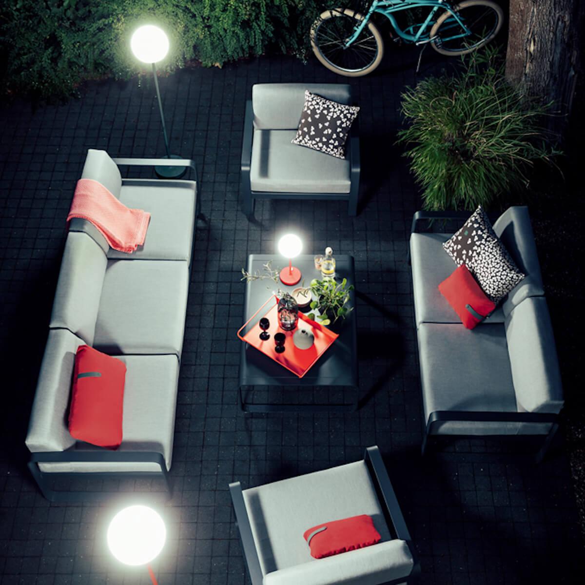 Table basse BELLEVIE Fermob gris métal