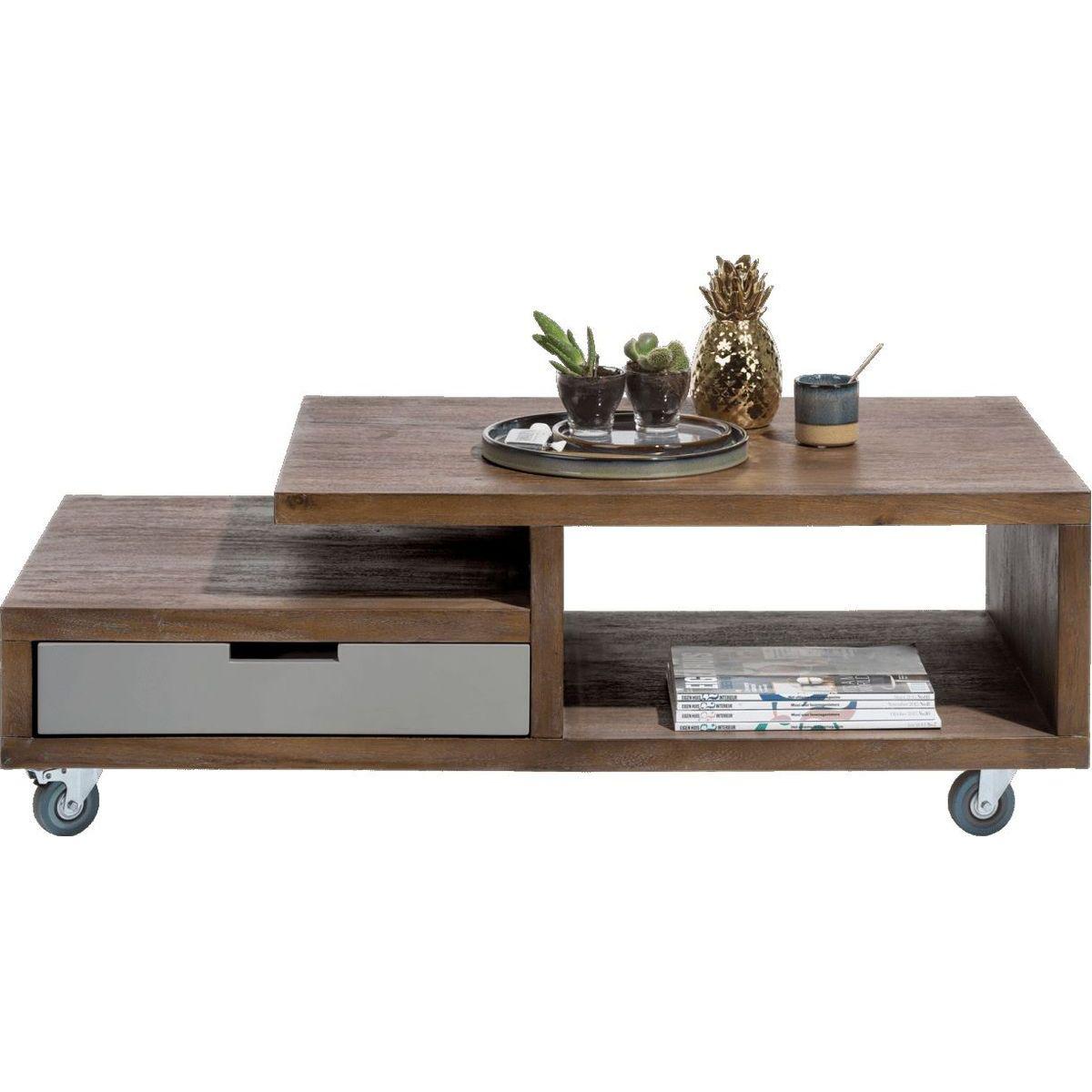 Table basse BOX Henders & Hazel 60x120cm Tramwood Walnut gris