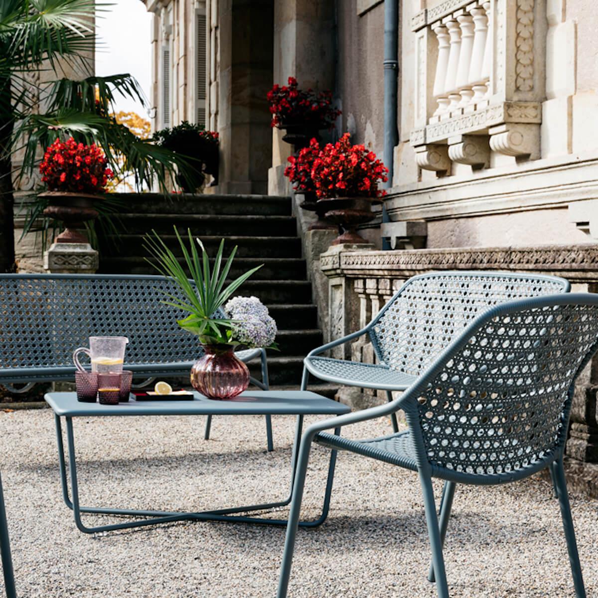 Table basse CROISETTE Fermob jaune miel