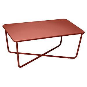 Table basse CROISETTE Fermob rouge ocre