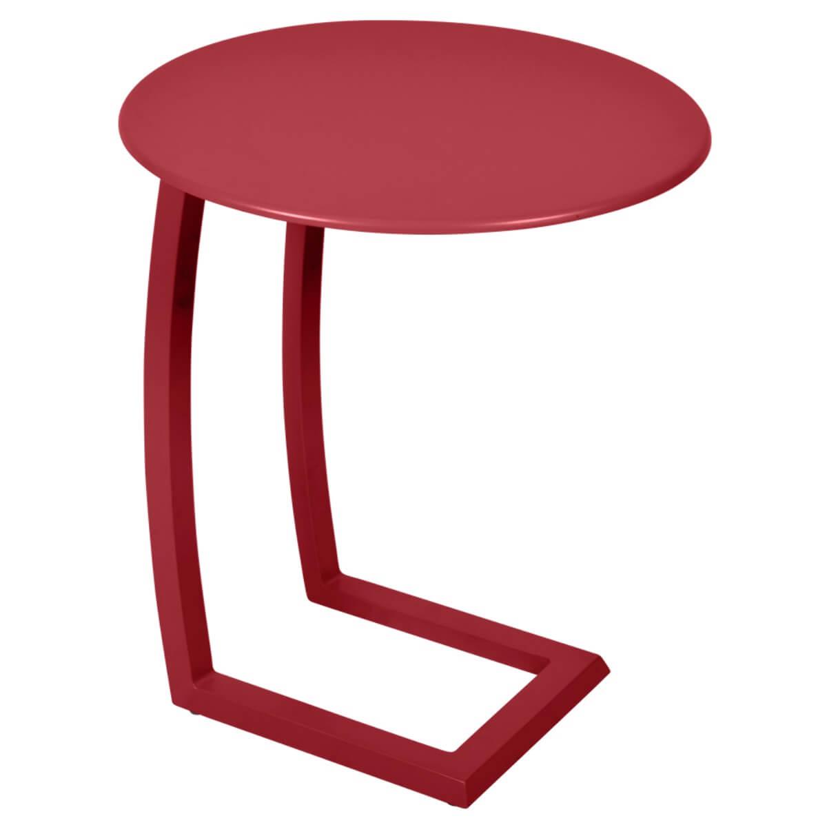 Table basse déportée ALIZE Fermob rouge piment