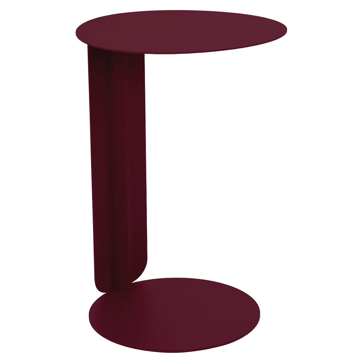 Table basse déportée BEBOP Fermob cerise noire