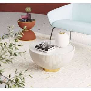 Table basse ENDLESS VEGAS Kare Design blanc 71cm